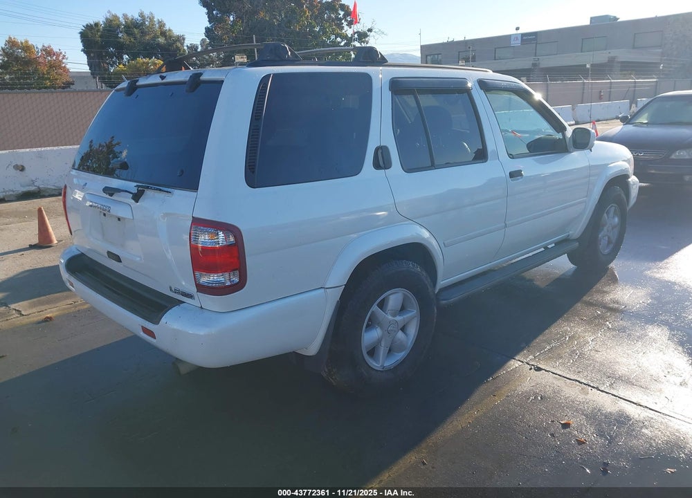 2001 NISSAN PATHFINDER LE VIN: JN8DR09Y11W574268