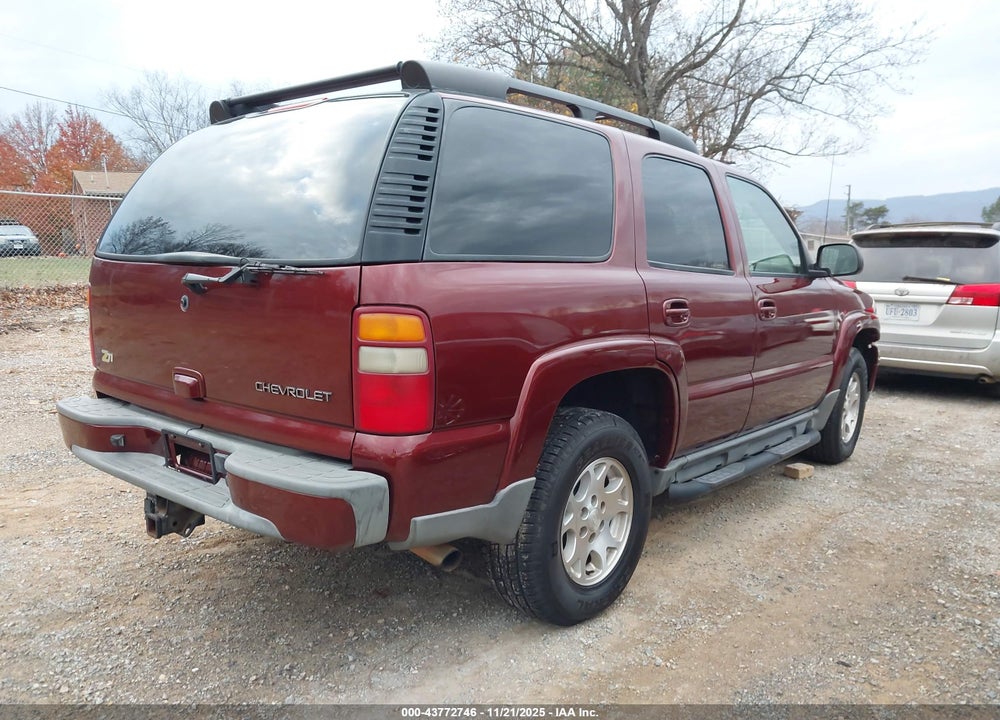 2003 CHEVROLET TAHOE Z71 VIN: 1GNEK13Z43R259405