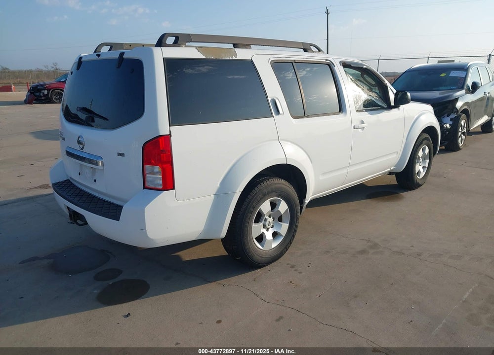 2010 NISSAN PATHFINDER S FE+ VIN: 5N1AR1NN9AC607756