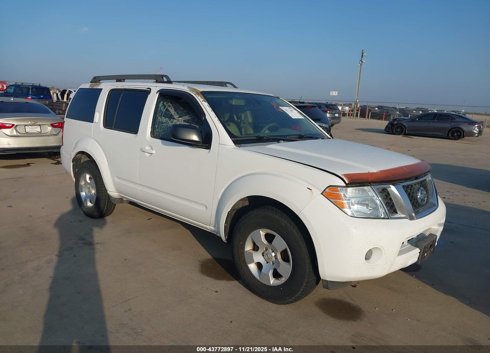 2010 NISSAN PATHFINDER S FE+ VIN: 5N1AR1NN9AC607756