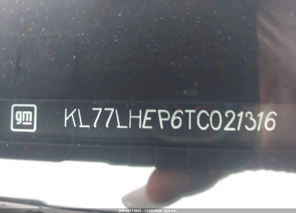 2026 CHEVROLET TRAX VIN: KL77LHEP6TC021316