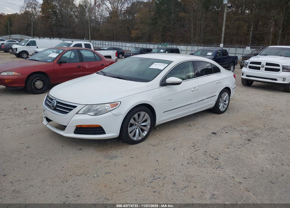 2012 VOLKSWAGEN CC SPORT VIN: WVWMP7AN6CE536121