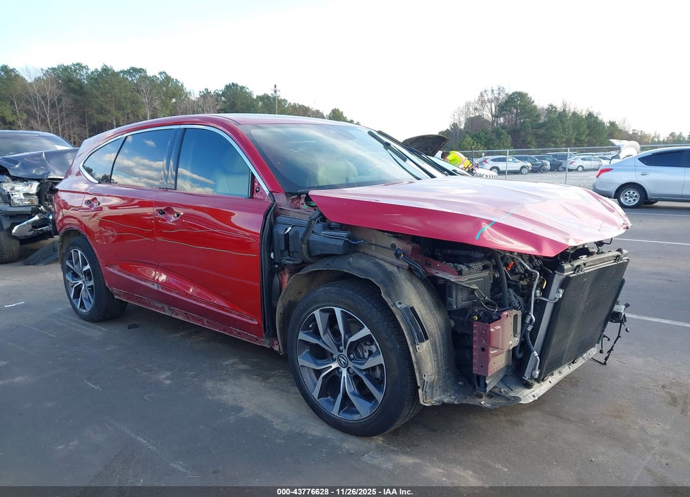 2022 ACURA MDX TECHNOLOGY PACKAGE VIN: 5J8YE1H47NL033554