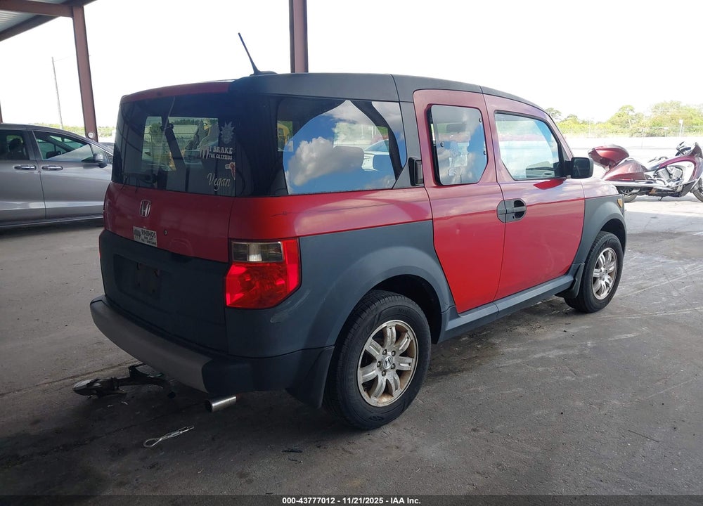 2006 HONDA ELEMENT EX VIN: 5J6YH18696L008027