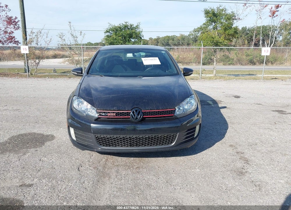2012 VOLKSWAGEN GTI VIN: WVWHD7AJ6CW262646