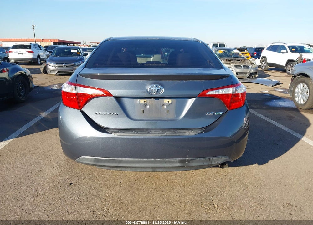 2015 TOYOTA COROLLA LE ECO PLUS VIN: 5YFBPRHE8FP178651