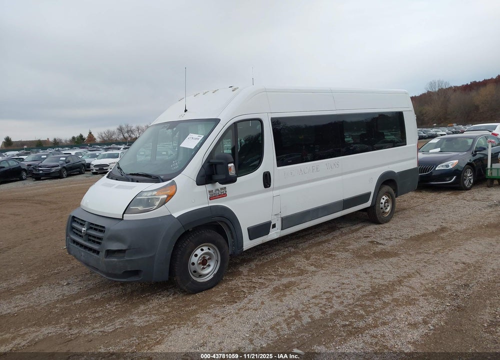 2014 RAM PROMASTER 3500 HIGH ROOF VIN: 3C6URVJG8EE124653
