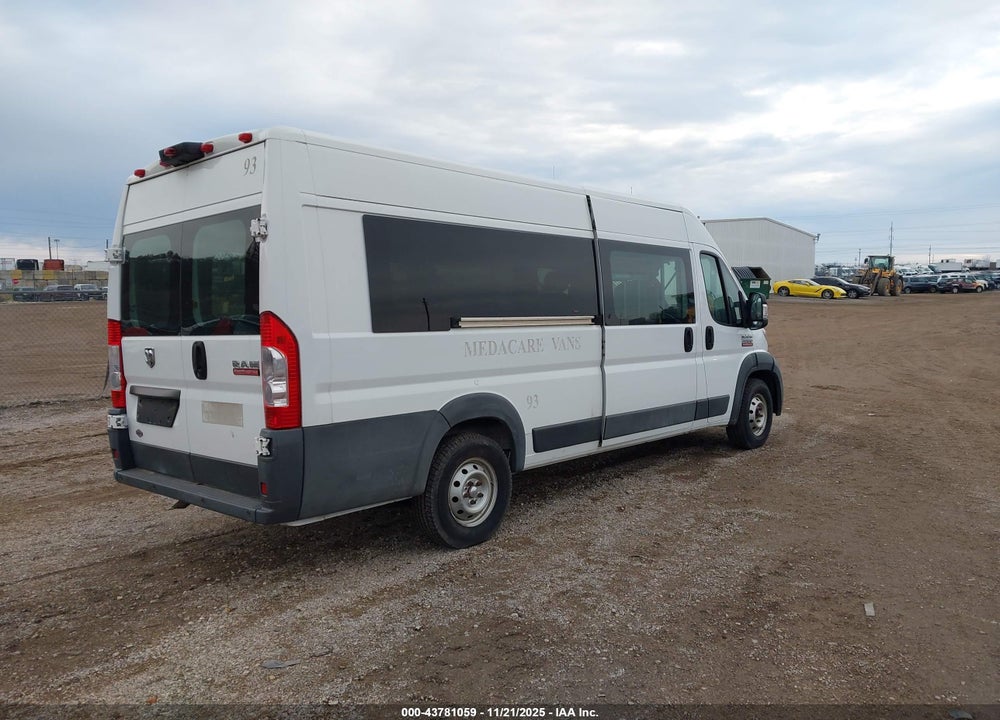2014 RAM PROMASTER 3500 HIGH ROOF VIN: 3C6URVJG8EE124653