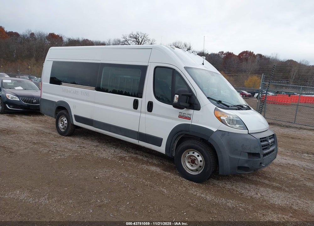 2014 RAM PROMASTER 3500 HIGH ROOF VIN: 3C6URVJG8EE124653