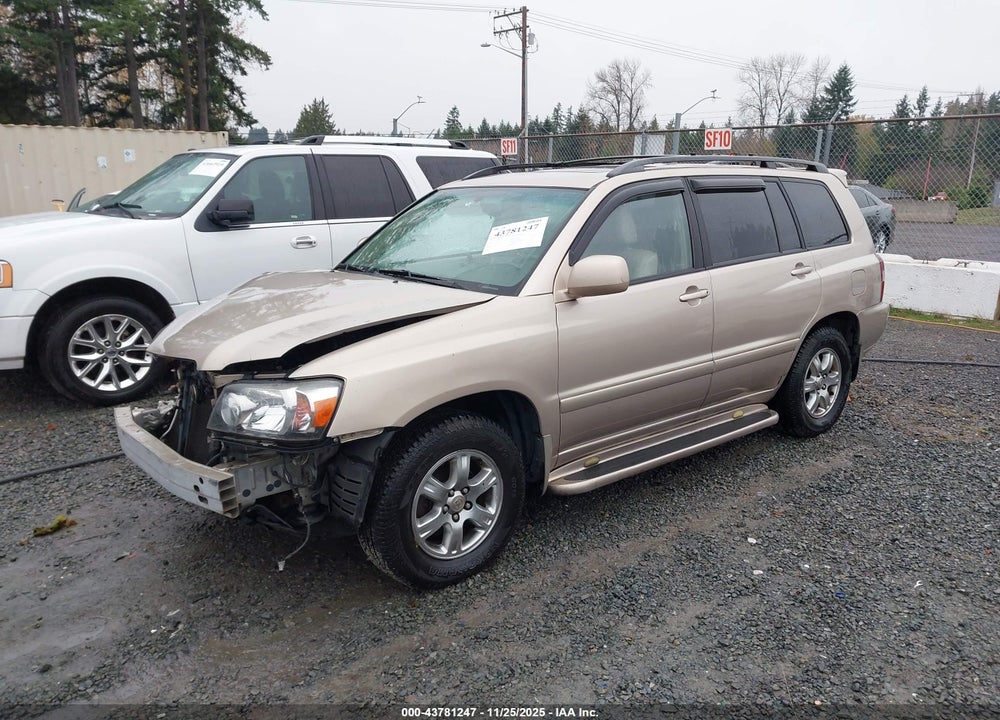2007 TOYOTA HIGHLANDER 3RD ROW VIN: JTEDP21A870127763