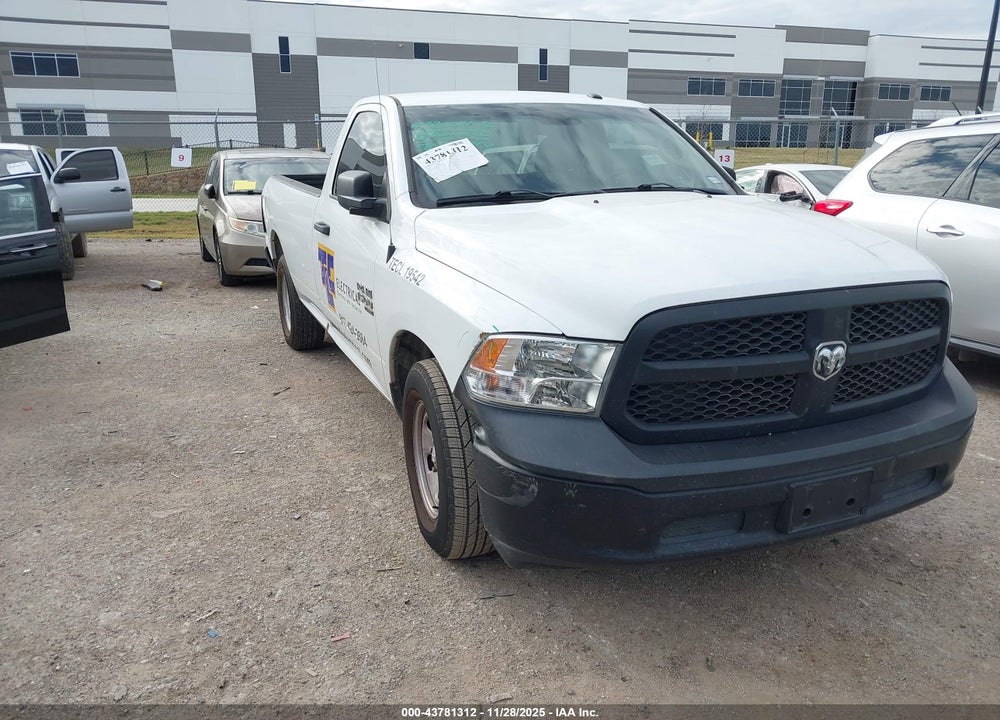 2022 RAM 1500 CLASSIC TRADESMAN  4X2 8' BOX VIN: 3C6JR6DG1NG352373
