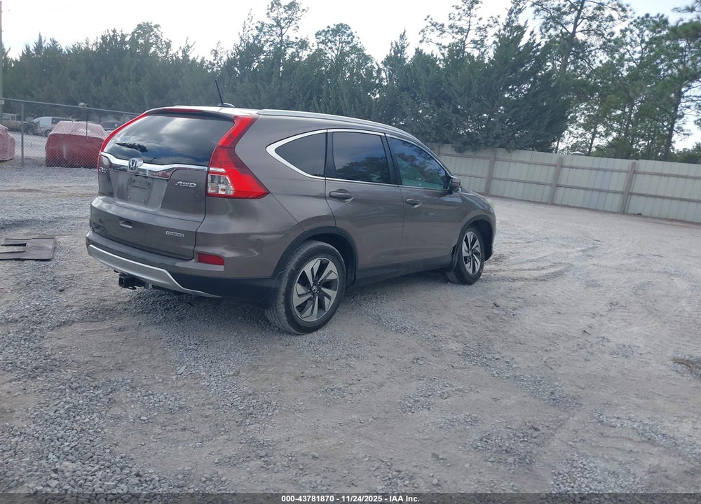 2016 HONDA CR-V TOURING VIN: 5J6RM4H94GL015240