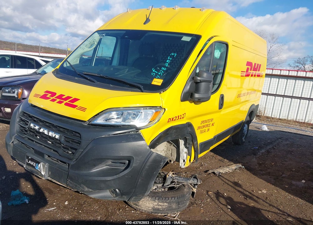 2023 RAM PROMASTER 1500 HIGH ROOF 136 WB VIN: 3C6LRVBG1PE515477