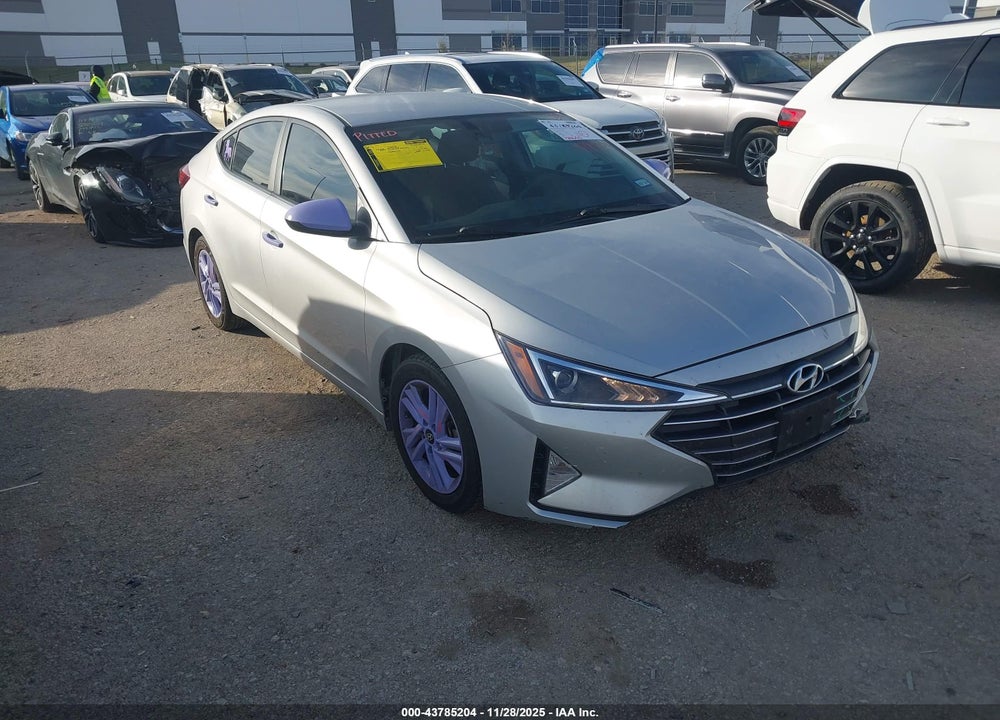 2019 HYUNDAI ELANTRA SEL VIN: 5NPD84LF7KH438201