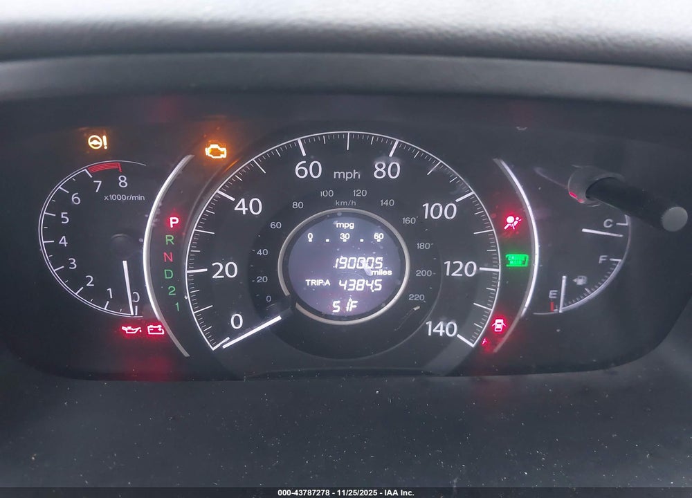 2014 HONDA CR-V EX-L VIN: 2HKRM3H77EH543130
