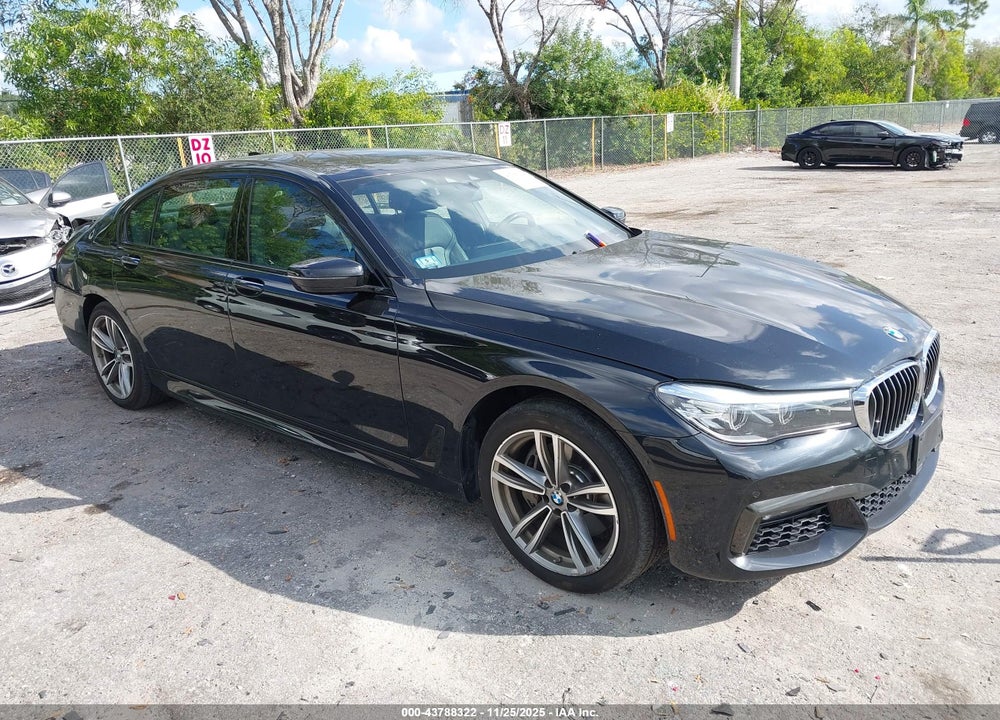 2019 BMW 740I XDRIVE VIN: WBA7E4C52KGV70006