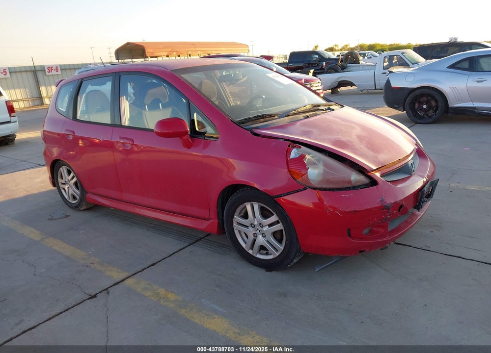 2007 HONDA FIT SPORT VIN: JHMGD38647S018690