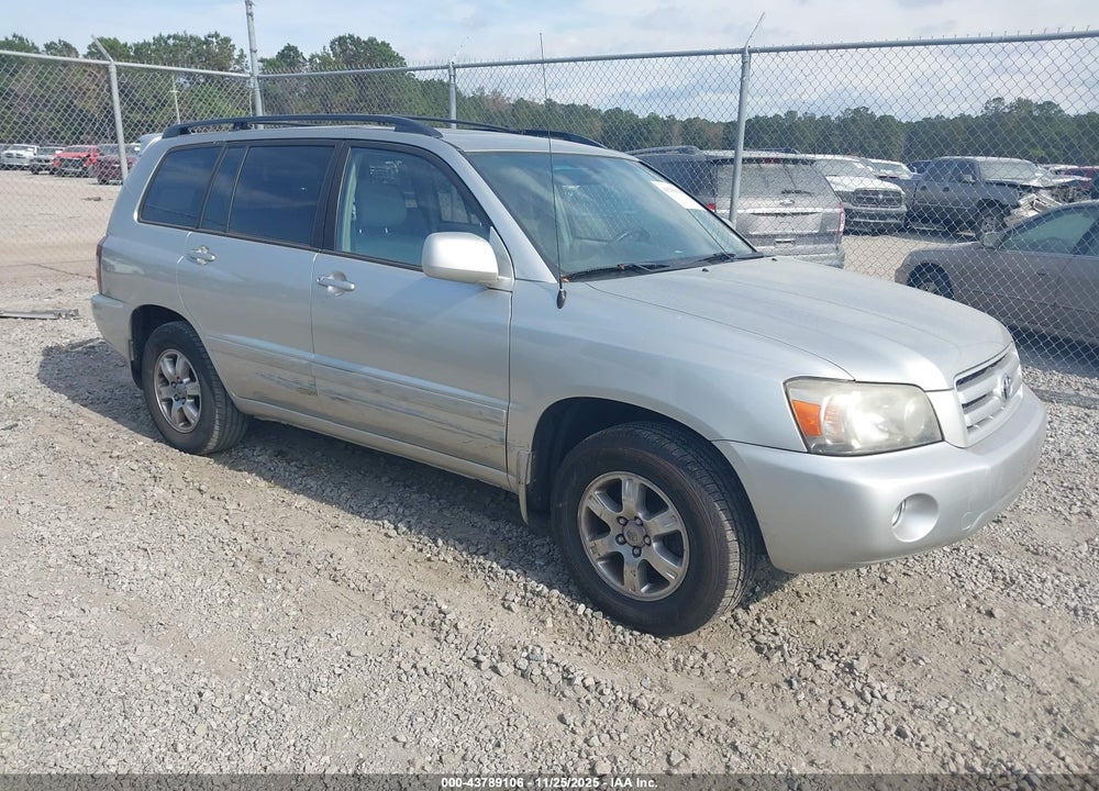 2007 TOYOTA HIGHLANDER V6 VIN: JTEGP21AX70139796