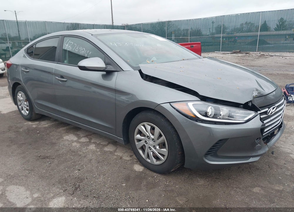 2017 HYUNDAI ELANTRA SE VIN: KMHD74LF7HU117434