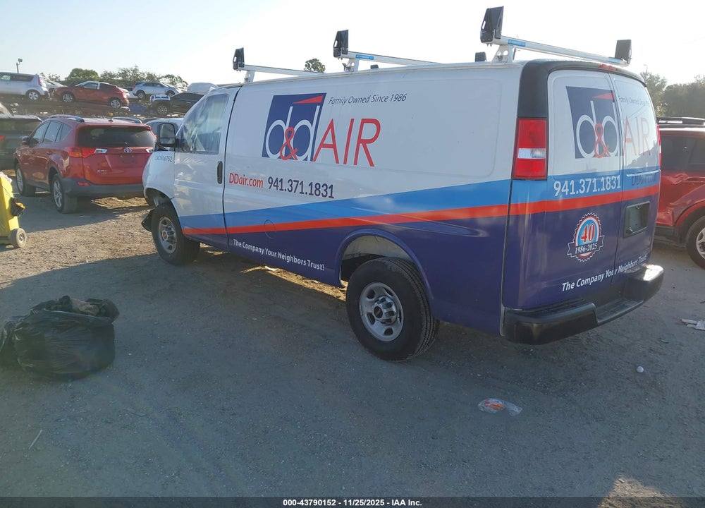 2025 GMC SAVANA CARGO RWD 2500 REGULAR WHEELBASE WORK VAN VIN: 1GTW7AFP3S1258509