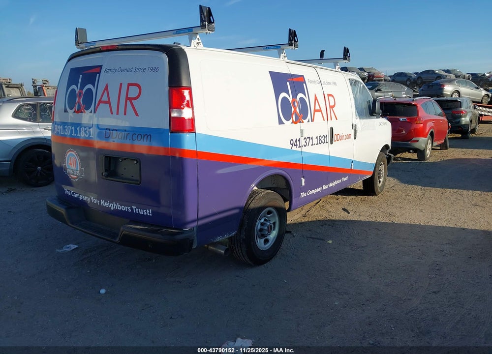 2025 GMC SAVANA CARGO RWD 2500 REGULAR WHEELBASE WORK VAN VIN: 1GTW7AFP3S1258509
