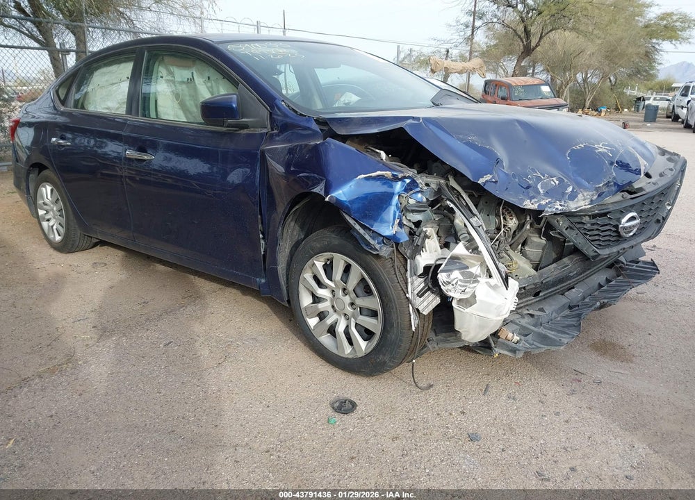 2017 NISSAN SENTRA SV VIN: 3N1AB7AP0HY369481
