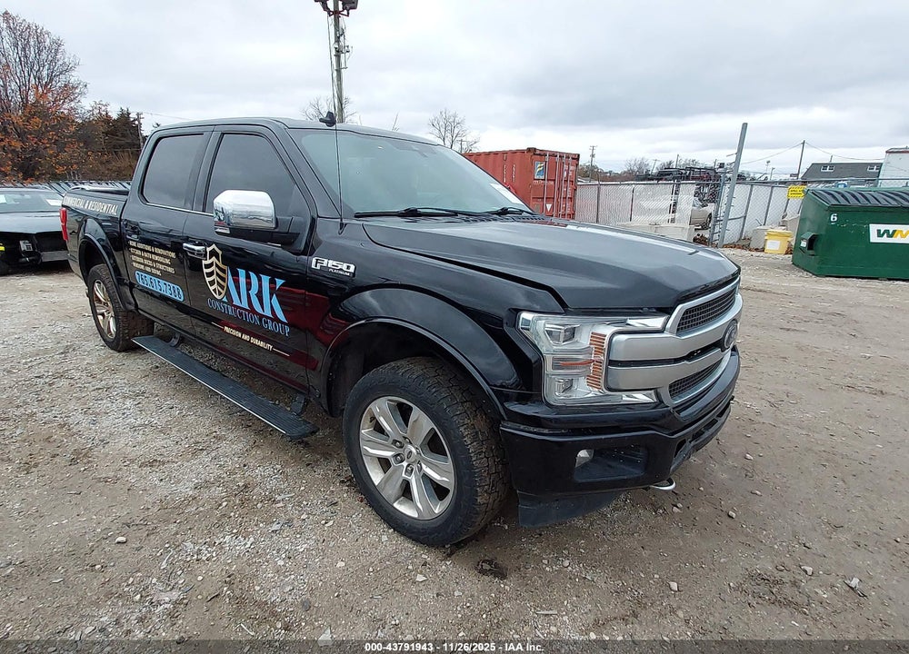 2018 FORD F-150 PLATINUM VIN: 1FTEW1EG5JFD24303