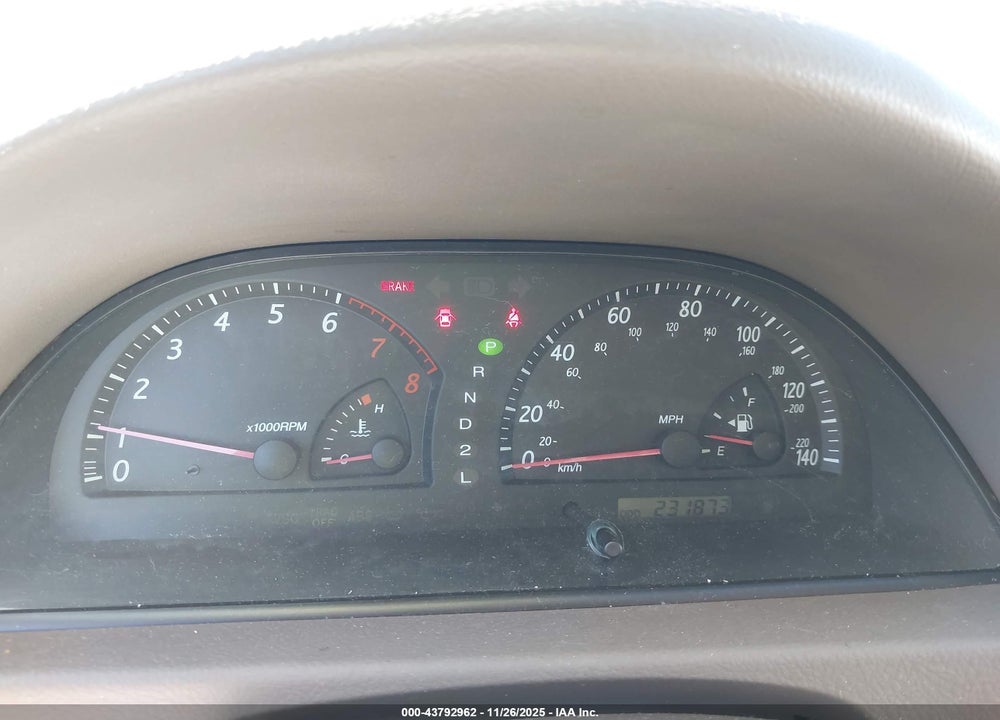 2002 TOYOTA CAMRY LE VIN: 4T1BE32K42U032838