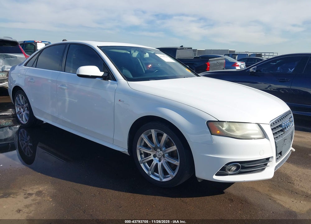 2012 AUDI A4 2.0T PREMIUM VIN: WAUEFAFL1CA119862