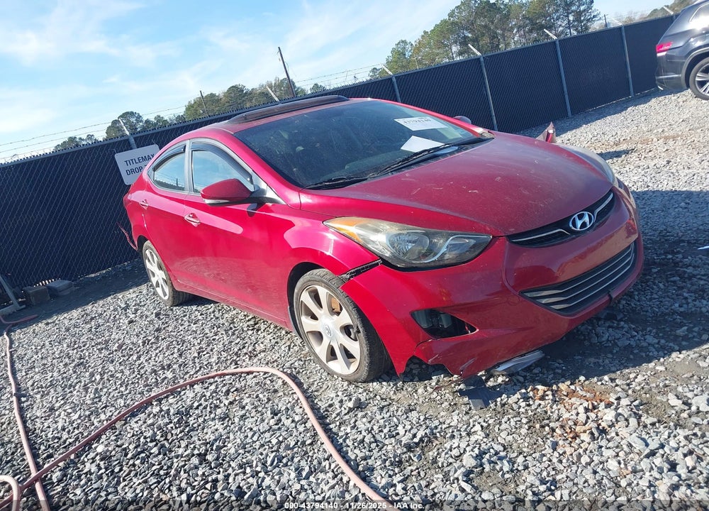 2013 HYUNDAI ELANTRA LIMITED VIN: KMHDH4AE9DU662634