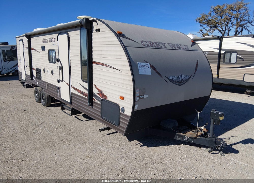 2017 FOREST RIVER CHEROKEE GREY WOLF TRAVEL TRAILER VIN: 4X4TCKB23HK039240