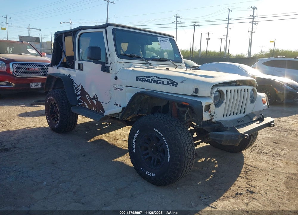 2004 JEEP WRANGLER SPORT VIN: 1J4FA49SX4P802341