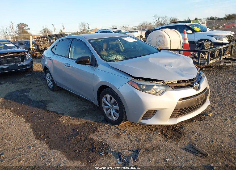 2015 TOYOTA COROLLA LE VIN: 2T1BURHE8FC426602