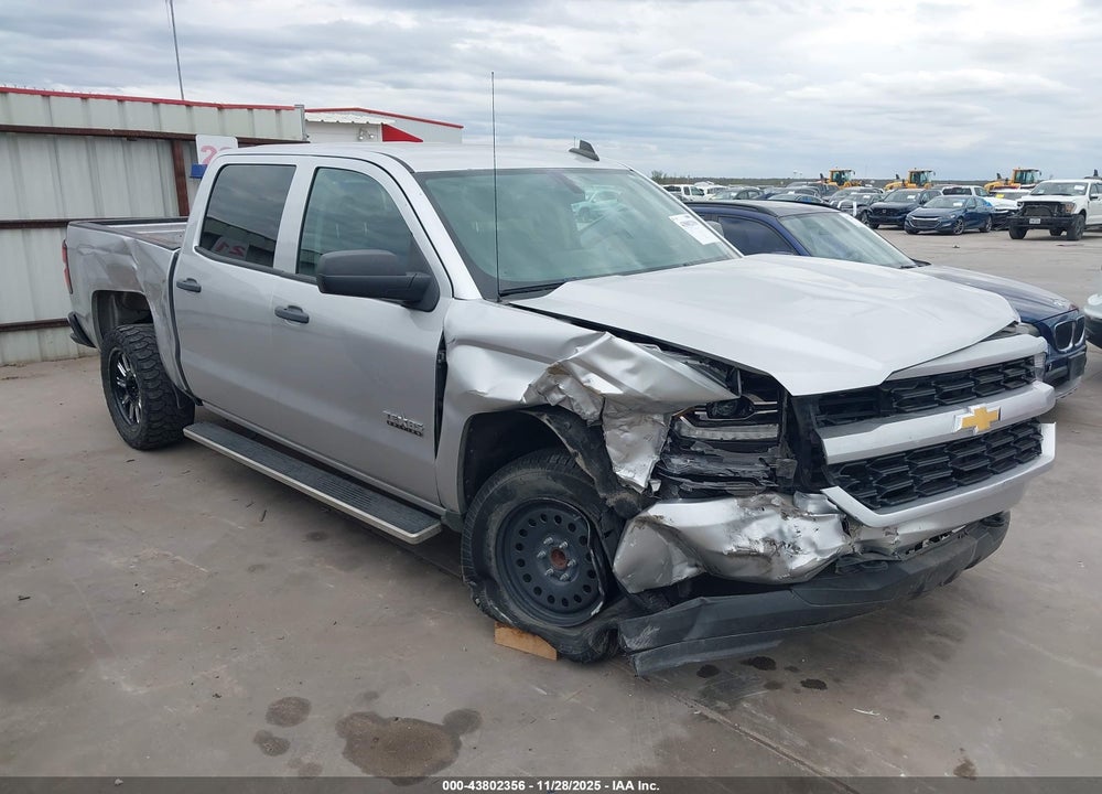 2018 CHEVROLET SILVERADO 1500 CUSTOM VIN: 3GCPCPEC8JG631321
