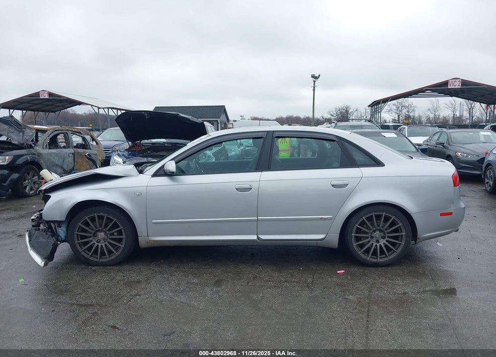 2007 AUDI A4 2.0T VIN: WAUEF78E97A012887