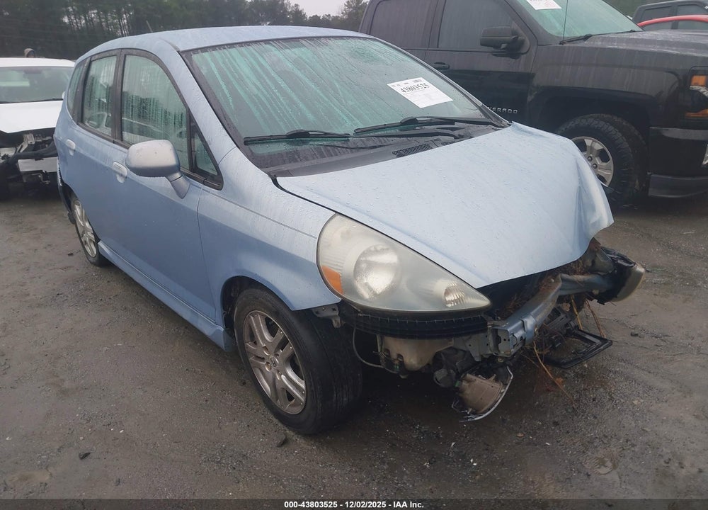 2008 HONDA FIT SPORT VIN: JHMGD38668S032852