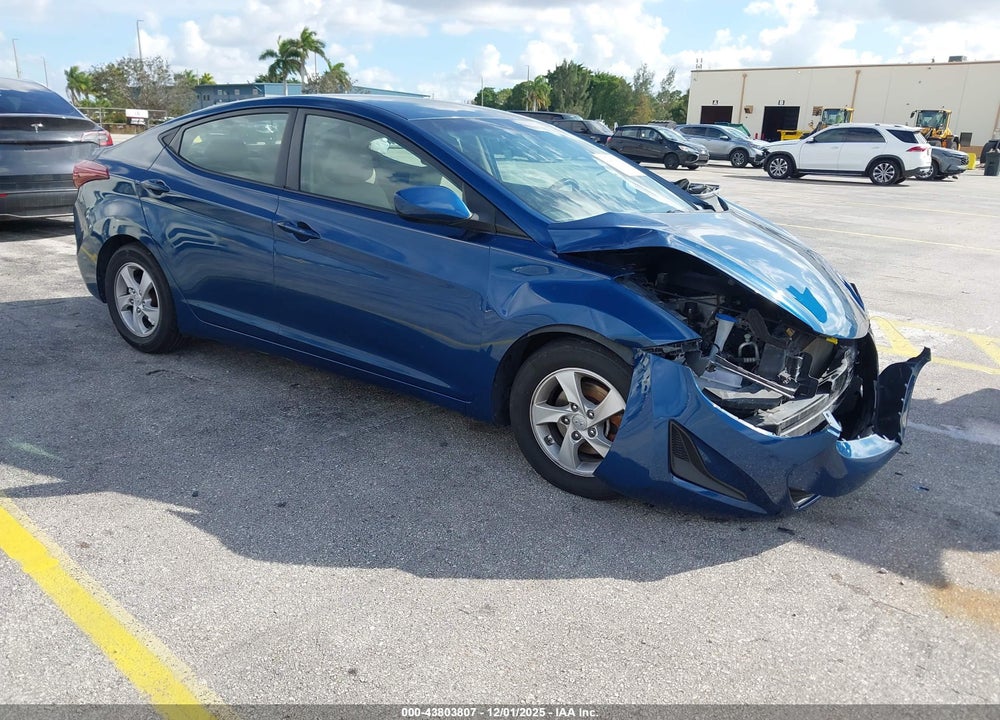 2015 HYUNDAI ELANTRA SE VIN: KMHDH4AE5FU423682