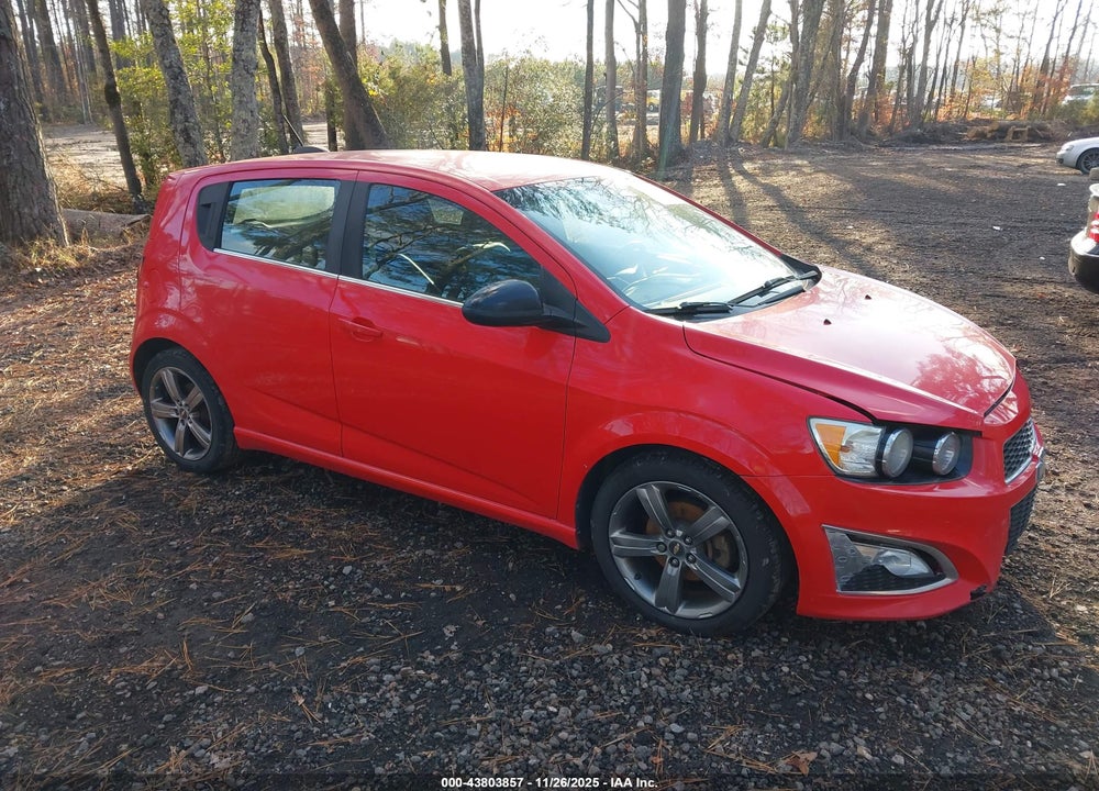 2016 CHEVROLET SONIC RS MANUAL VIN: 1G1JH6SB1G4133876