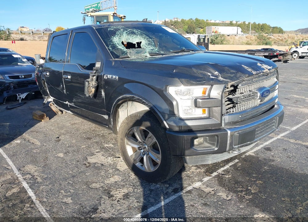 2016 FORD F-150 PLATINUM VIN: 1FTEW1EF9GFB21186