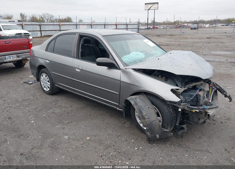 2005 HONDA CIVIC LX VIN: 2HGES165X5H523037