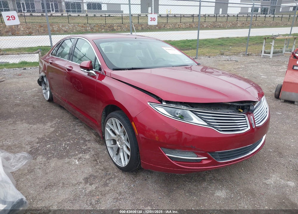 2013 LINCOLN MKZ VIN: 3LN6L2G92DR824942