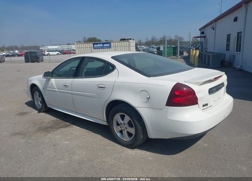 2007 PONTIAC GRAND PRIX VIN: 2G2WP552571208066