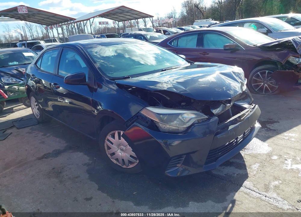 2016 TOYOTA COROLLA LE VIN: 2T1BURHE3GC624814