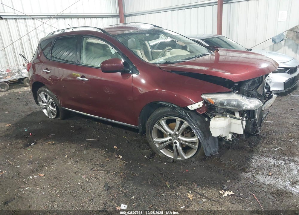 2009 NISSAN MURANO LE VIN: JN8AZ18W79W157774