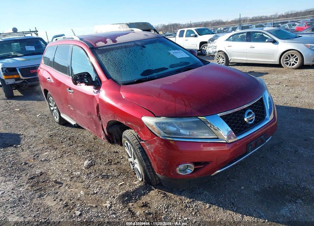 2016 NISSAN PATHFINDER PLATINUM/S/SL/SV VIN: 5N1AR2MM8GC639458