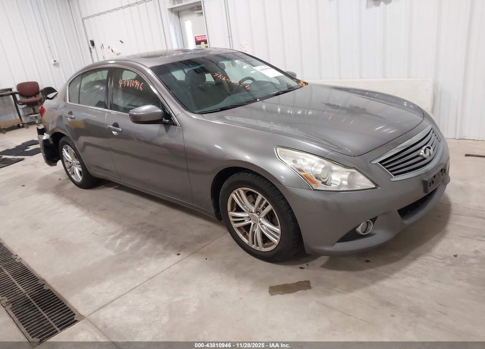 2013 INFINITI G37X VIN: JN1CV6AR5DM751238