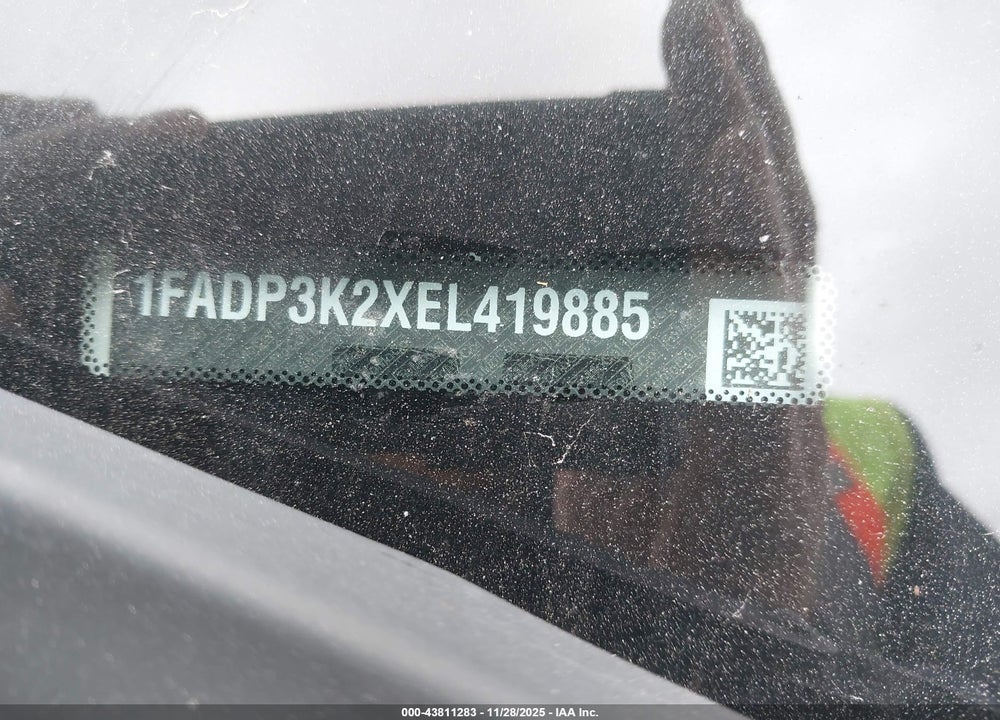 2014 FORD FOCUS SE VIN: 1FADP3K2XEL419885