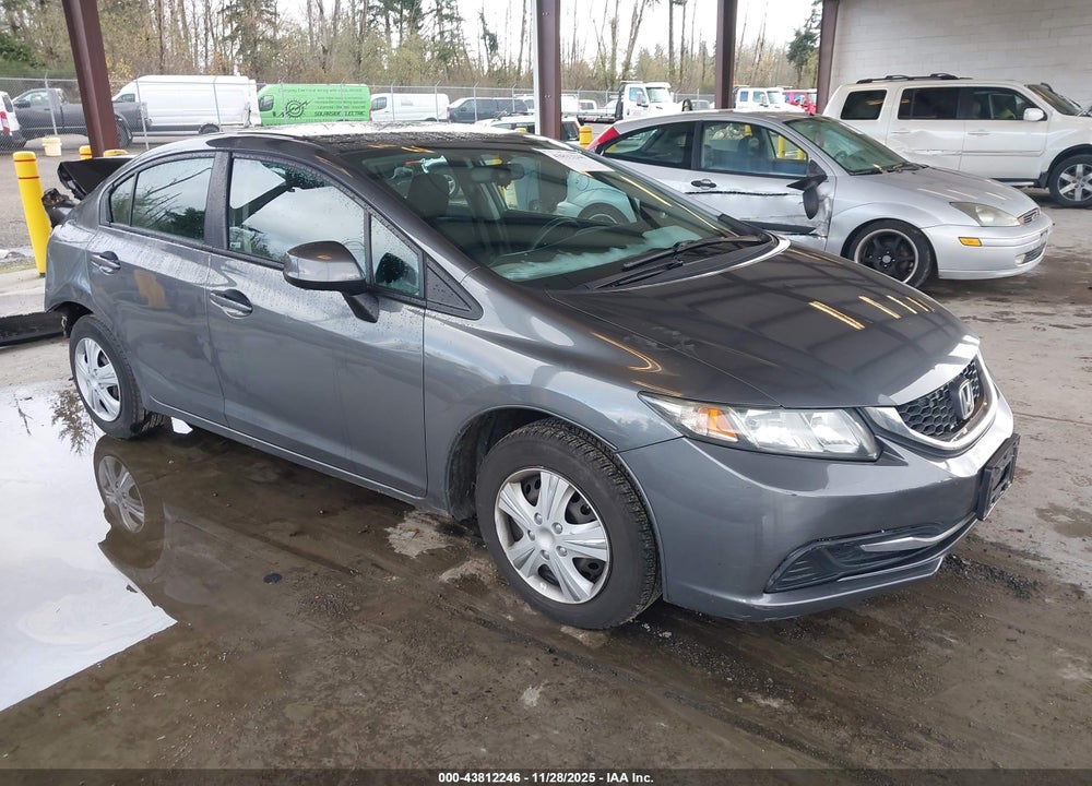2013 HONDA CIVIC LX VIN: 19XFB2F54DE286645