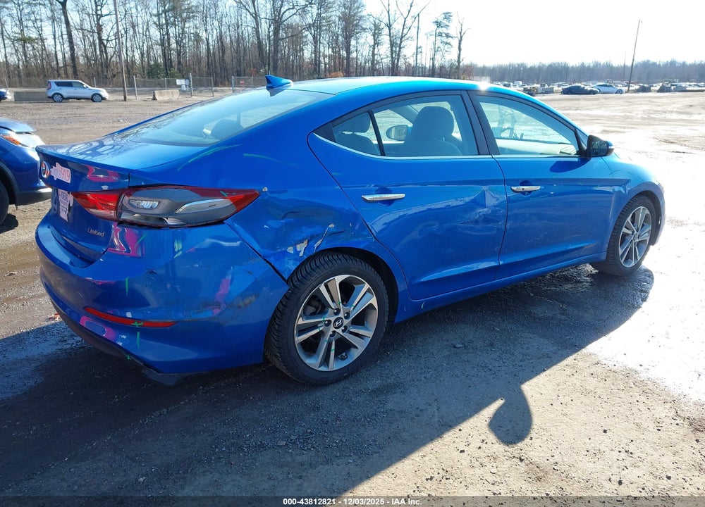 2017 HYUNDAI ELANTRA LIMITED VIN: KMHD84LF6HU162832