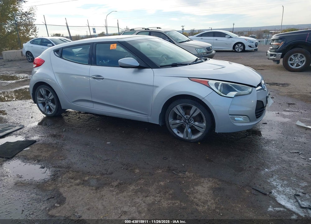 2012 HYUNDAI VELOSTER BASE W/BLACK VIN: KMHTC6AD7CU033319